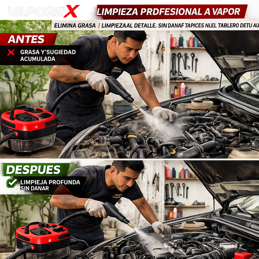 VAPOREX - LIMPIEZA PROFUNDA CON VAPOR EN MINUTOS