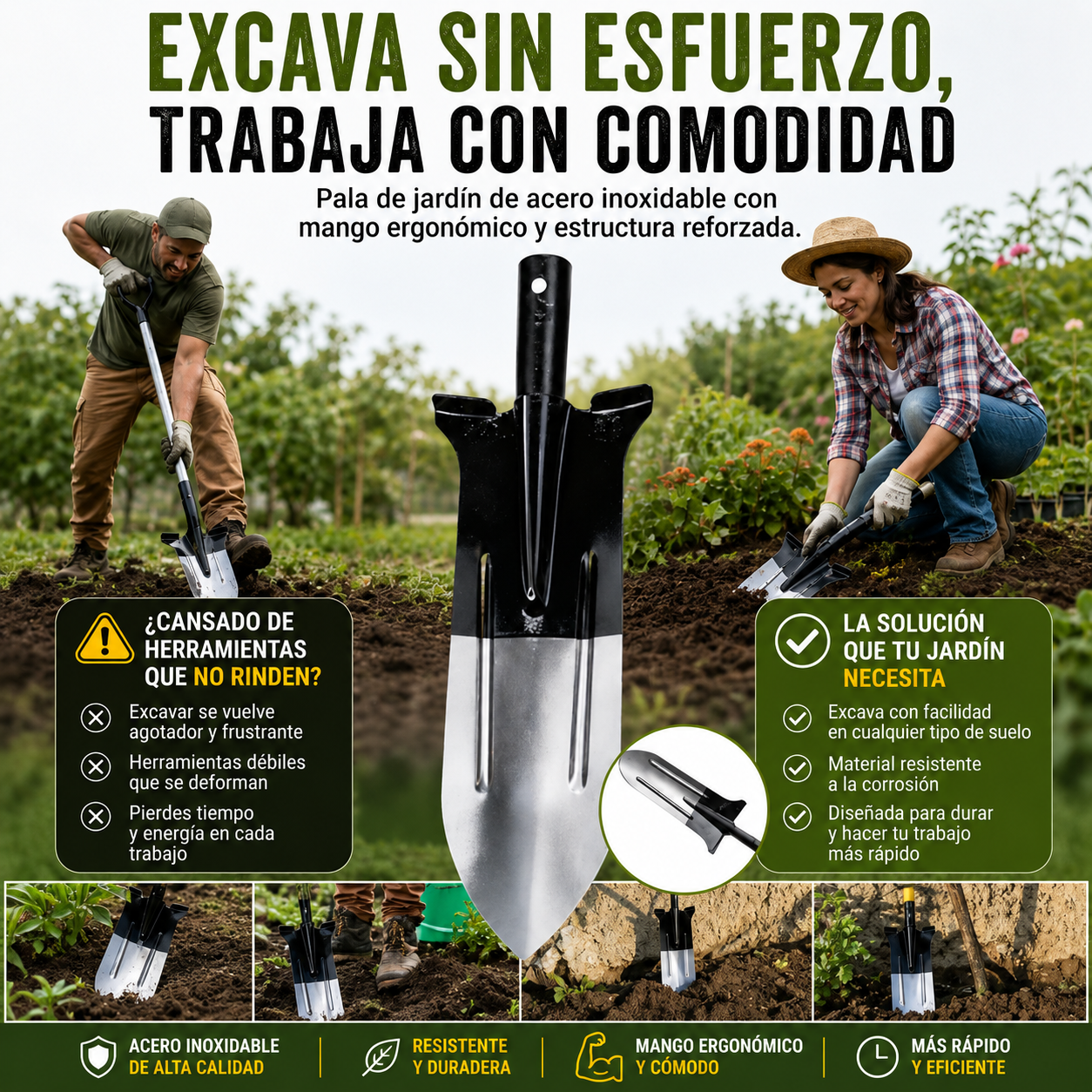 Cava sin Esfuerzo - Pala Rompe Tierra PRO