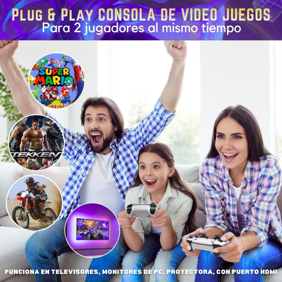 RetroPlay 4k™ - Regresa a tu infancia en segundos 🎮
