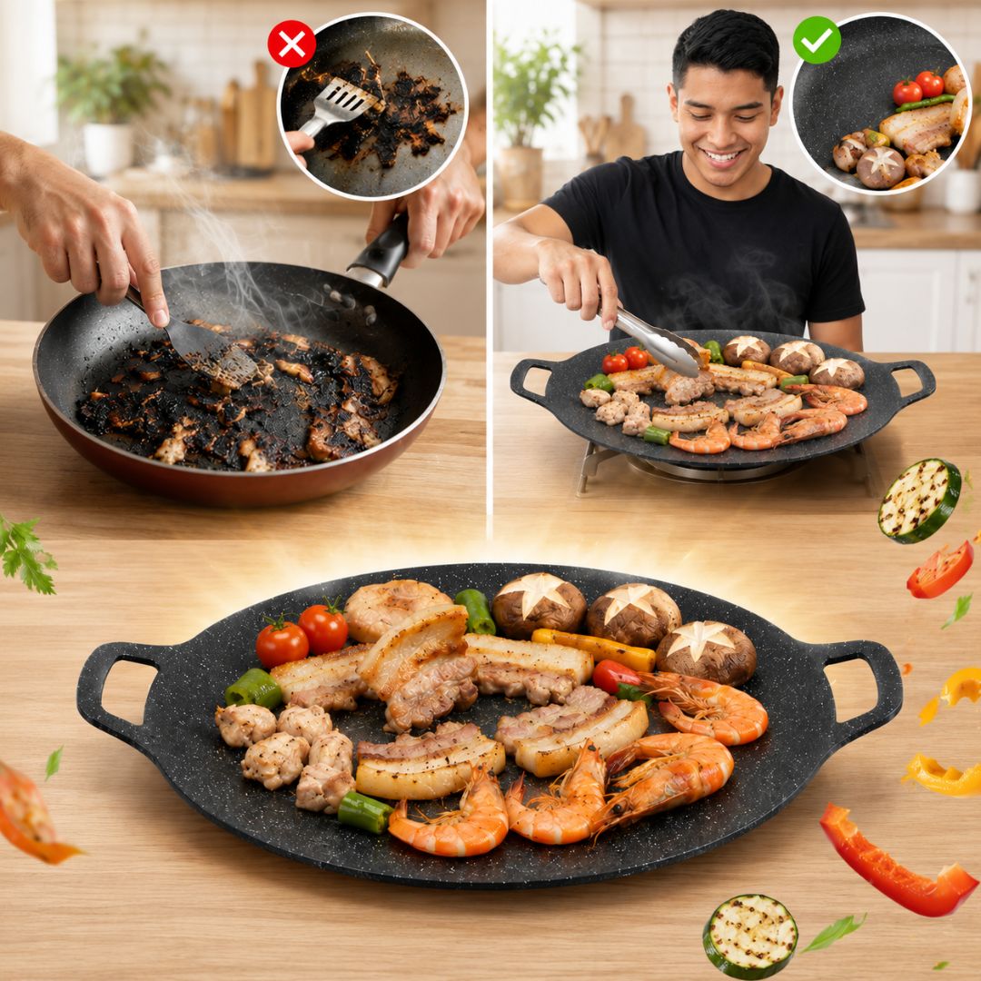 Plancha Premium Coreana™ Antiadherente 32cm X2