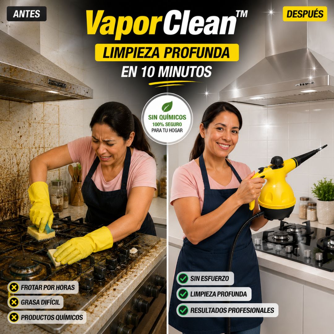 VaporClean™ - Limpieza Profunda en 10 minutos